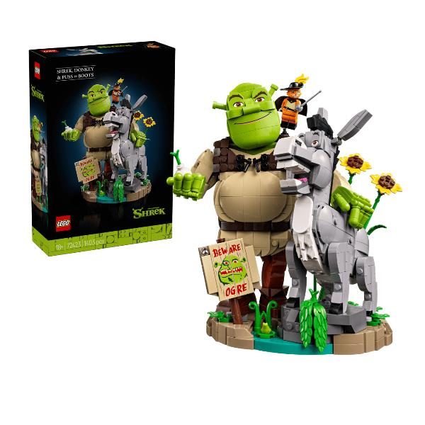 SHREK CIUCHINO E GATTO CON STIVALI
