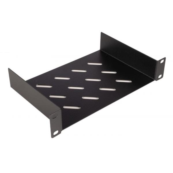 FIXED SHELF 10 1U 150MM BLACK