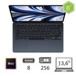 MBA 13,6 (2022)M2-8C CPU/8/256/8C GPU/M