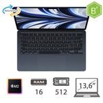 MBA 13,6 (2022)M2-8C CPU/16/512/8C GPU/