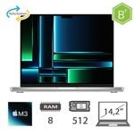 MBP 14,2 (2023)M3-8C/8/512/10C GPU/SLV/